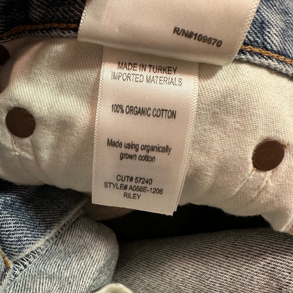 NEW AGOLDE Riley Straight Crop Jeans Distressed - Picture 5 of 8